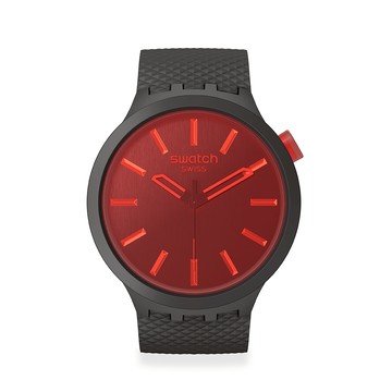 Swatch MIDNIGHT MODE 大錶面手錶/男錶/女錶/瑞士製造 SB05B111 (47mm)【官方旗艦店】
