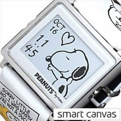 スマートキャンバス スヌーピー 65周年モデル 腕時計 （スマート