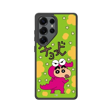 Galaxy S25 Ultra SolidSuit 黑 - 蠟筆小新 Crayon Shinchan - 小新鱷魚阿山款