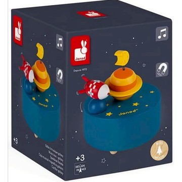 Janod 音樂鈴－火箭星球｜嬰幼兒音樂啟蒙×安撫旋律×感官探索｜3700217346706