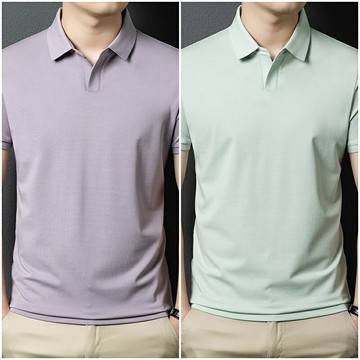 【巴黎精品】現貨+預購 夏季短袖上衣男襯衫高爾夫球衫T恤純色翻領潮流時尚汗衫-薄款男POLO衫9色a1jw25