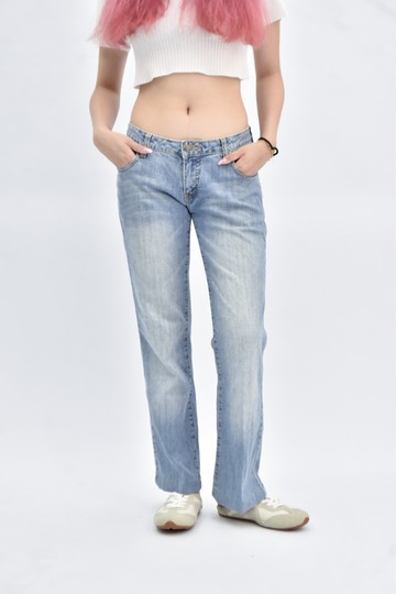 (L) baleno jeans 牛仔低腰藍色長褲