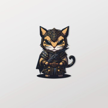 NO.15/戰國喵喵/車貼、軟磁 SunBrother孫氏兄弟 防水貼紙 車貼貼紙 軟性磁貼