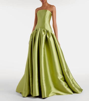 Solace London Cassias bandeau satin gown