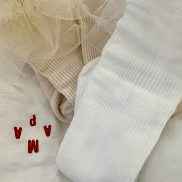 MAMASPAPA 網紗羅紋襪