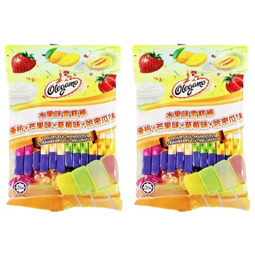Olegamo 歐拉歌夢 水果味雪糕棒 優格+芒果+草莓+哈密瓜口味  96g  2袋