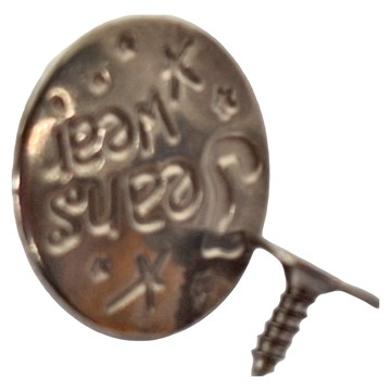 可拆免縫腰圍調節鈕扣 小款 17mm 星空字母 20入組  銀色  1組