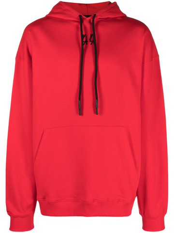 44 LABEL GROUP - logo-print jersey-fleece hoodie - men - Cotton - XL - Red