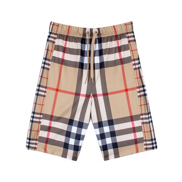BURBERRY Kids 男童格紋短褲