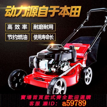 【台灣公司 可打統編】草坪機手推式汽油推剪草機自走式修割草機草坪修剪機