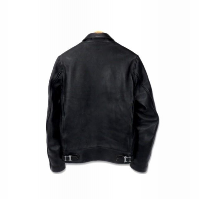 美品☆アディクトクローズ36黒シングルライダースジャケット