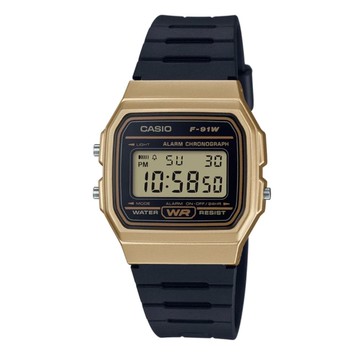CASIO 卡西歐 輕巧簡約鬧鈴電子錶 禮物(F-91WM-9A)