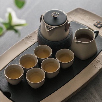 【茶具禮物】陸寶 快雪時晴茶禮 一壺一海六杯+茶盤