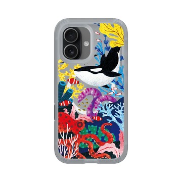 iPhone 17 AirX 流變灰 - Ocean Collection: Let's Sea 海洋系列：一路向海 - 海底花花世界（虎鯨版）