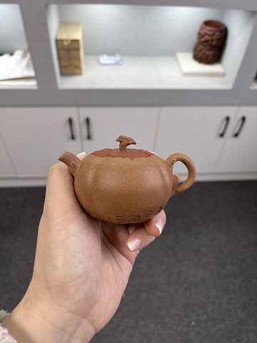 送禮紫砂壺茶壺柿柿如意 现货实拍 优质老段料  口盖粉浆灵动自然