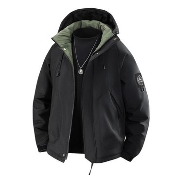 冬季情侶新款加厚棉衣男女戶外機能運動休閑連帽保暖棉服