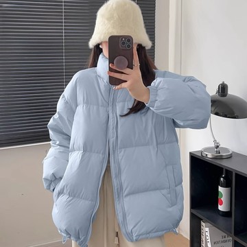 韓系 厚磅麵包外套眾多網紅推薦 實拍 寬鬆 男女 高品質 女生 保暖外套 羽絨外套 情侶 新款寬鬆加厚麵包棉襖