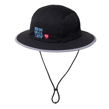 日本限定 POLER DRY DRAW CORD RUN HAT 輕量透氣抽繩跑帽 黑