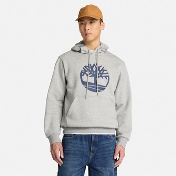 Timberland 男款灰色LOGO連帽上衣｜A29QA052