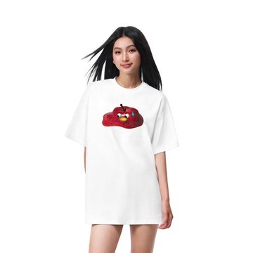 FDR官方店 融化情緒蘋果短袖t恤男女夏季美式情侶裝辣妹修身上衣