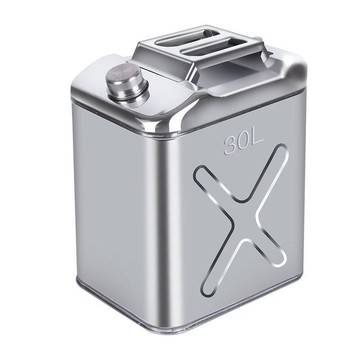 汽油桶 不銹鋼汽油桶 加油壺 油桶 304不銹鋼加厚汽油專用桶20L白鋼桶食用油桶柴油桶軍工特厚30升