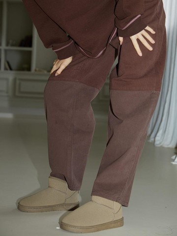 Cotton Block Denim Black, Brown