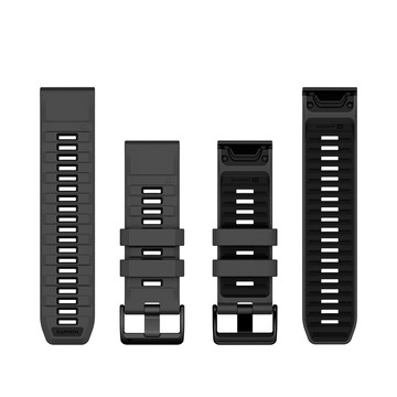 GARMIN QuickFit 26mm 石墨黑矽膠錶帶