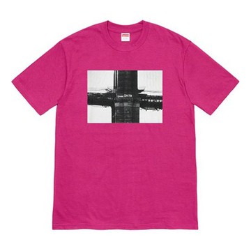 Supreme FW19 Week 17 Bridge Tee Graffiti Printing Short Sleeve Unisex Red