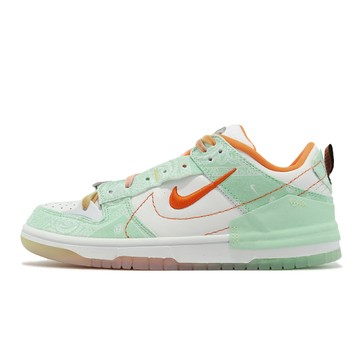 Nike Wmns Dunk Low Disrupt 2 女鞋 綠 橘 解構 拼接 渲染 帆布 休閒鞋