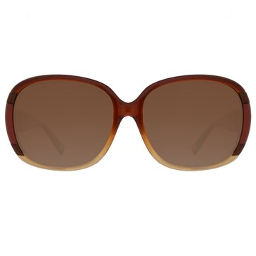 LOEWE 羅威金屬大框款太陽眼鏡(透名咖啡/古銅金 SLW807-0D92)