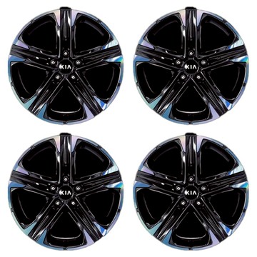 Bendict K5 DL3 全加工全像輪圈貼紙 45.72cm  黑色  4個