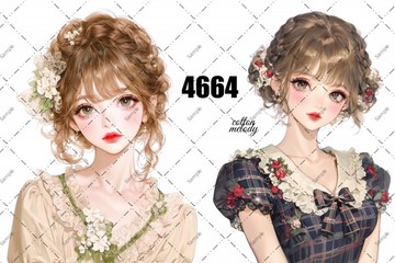 original sticker no.4664 人物貼紙 原創貼紙 原創人物貼紙 裝飾貼紙 cotton melody