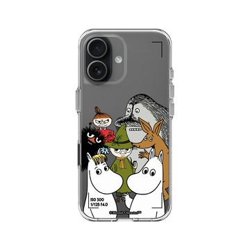 iPhone 17 Clear Case（相機按鈕） 透明 - Moomin - 誰沒看鏡頭？