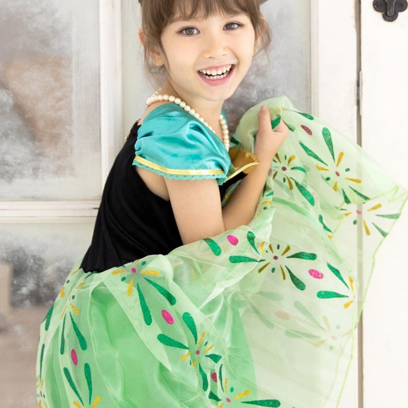 アナ 雪の女王 戴冠式 ドレス 子供 プリンセス コスプレ 衣装 アナ 雪の女王 戴冠式 ドレス 子供 プリンセス コスプレ 衣装