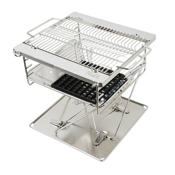 Nuit 努特 大火兵 不鏽鋼焚火台烤肉架 附3161不鏽鋼烤網 荷蘭鍋/鑄鐵鍋/燒柴爐適用 NTW62  1個  S