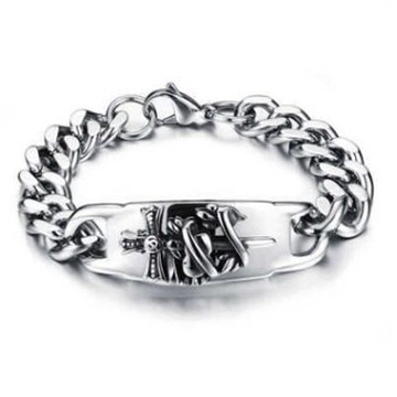 鈦鋼手鍊-歐美經典復古耶穌情人節生日禮物男配件73cp93【獨家進口】【米蘭精品】