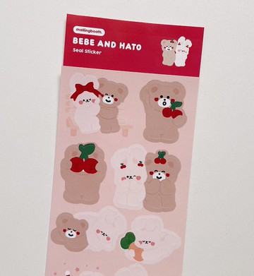 BEBE 與 HATO 造型貼紙組
