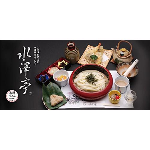 日本3大うどん 水沢うどん 半生260g 4束(めんつゆ付) 上州水澤観世音門前 水澤亭