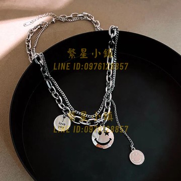 項鏈男孩潮裝飾高級感男童新款鈦鋼配飾飾品個性嘻哈街舞女童【繁星小鎮】