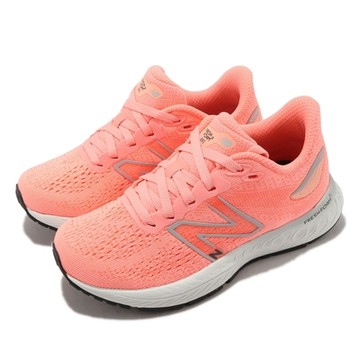 New Balance 童鞋 Fresh Foam X 880 V12 寬楦 粉橘 銀 中童 緩震 網布 運動鞋 NB PP880G12-W