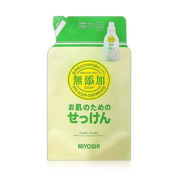 日本miyoshi無添加洗衣精補充包1000ml