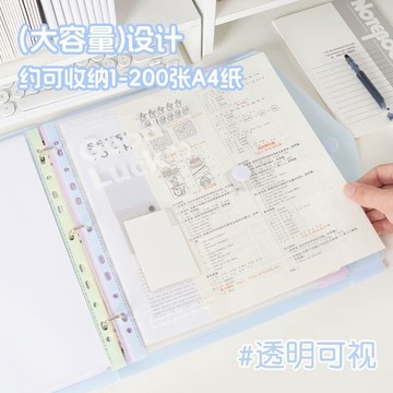 🏅現貨免運🏅活頁資料夾 A4 文件夾文件收納 分類夾 魔術貼 收納夾 考捲收納 閤約收納 資料包 活頁夾