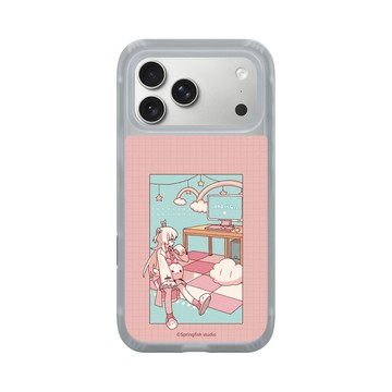 iPhone 17 Pro Max AirX 流變灰 - 瑟拉斯蒂歐 - 白白虹 - 初始OP晃晃腿白比手機殼殼