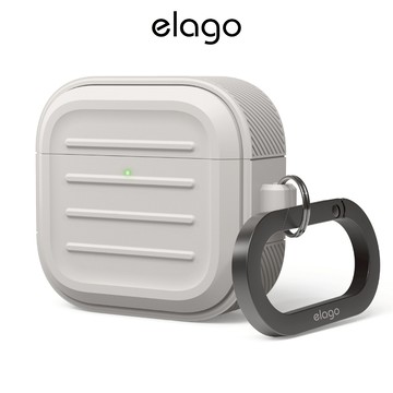 [elago] Airpods 4 Armor 保護殼附鑰匙圈 (適用 Airpods 4)