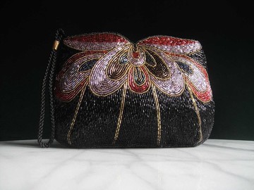 輝煌年代 OLD ERA _早期台灣製手工製貴夫人珠珠包手拿包