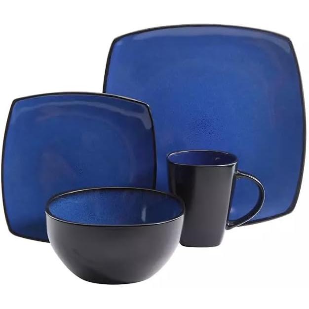 16-Piece Reactive Glaze Dinnerware Set　並行輸入品