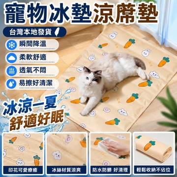 ⚡台灣出貨⚡新款寵物冰墊涼蓆墊子狗狗夏天涼墊貓咪冰牀睡墊地墊降溫用品夏季冰窩