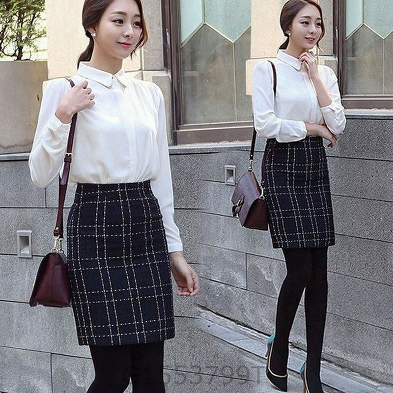 ツイードスカート秋冬チェックミニレディース可愛いかわいい大人きれいめカジュアルファッションボトムス秋服冬服ハイウエストタイト 通販 Lineポイント最大get Lineショッピング