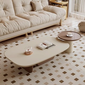 免運附發票 超低價 工廠直銷 北歐茶幾客廳家用新款高級橢圓現代簡約設計師小戶型創意茶幾組合 出貨快CH71030