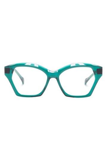 Etnia Barcelona - Snake Eyes oversize-frame glasses - women - Acetate - 54 - Green